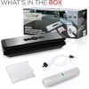 image:imageNutrichef PKVS45STS Upgraded Sealer Vacuum Air Sealing System for Food Preservation wStarter Kit  Compact Design Lab Tested  Dry amp Moist Mode AutomaticSilver