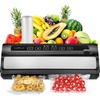 image:imageNutriChef Vacuum Sealer  Automatic Vacuum Air Sealing System For Food Preservation w Starter Kit  Compact Design  Lab Tested  Dry amp Moist Food Modes  Led Indicator Lights Black EWESilverBlack