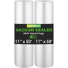image:imageNutriChef Vacuum Sealer Bags 11x50 Rolls 2 pack for Food Saver Seal a Meal NutriChef Weston Commercial Grade BPA Free Heavy Duty Great for vac storage Meal Prep or Sous Vide211x50