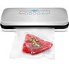 image:imageNutrichef Automatic Food Vacuum Sealer with Double Sealing Function Electric Air Sealing System for Dry Liquid amp Moist Foods Reduces Food Waste Preserve Freshness of Proteins Fruits VegetablesBlackSilverWhite