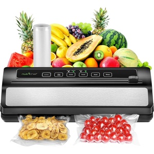 image:imageNutriChef Vacuum Sealer  Automatic Vacuum Air Sealing System For Food Preservation w Starter Kit  Compact Design  Lab Tested  Dry amp Moist Food Modes  Led Indicator Lights Black EWESilverBlack