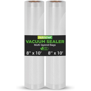 image:imageNutriChef Vacuum Sealer Bags 11x50 Rolls 2 pack for Food Saver Seal a Meal NutriChef Weston Commercial Grade BPA Free Heavy Duty Great for vac storage Meal Prep or Sous Vide28x10