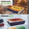 image:imageNutriChef 3Piece Ceramic Casserole Dishes for Oven  Heavy Duty Rectangular Lasagna Baking Pans w Premium Nonstick Coating amp Handles  PFOS PTFE PFOA Free  Microwave amp Oven Safe Royal BlueRoyal Blue