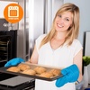 image:imageNutriChef 8Piece Nonstick Stackable Bakeware Set  PFOA PFOS PTFE Free Baking Pans Set wNonStick Coating 450F Oven Safe Round Cake Loaf Muffin WideSquare Pans Cookie Sheet GrayBrown