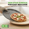 image:imageNutriChef 128 Inch Nonstick Pizza Pan for Oven  Carbon Steel Pizza Baking Tray with Airflow Holes  Premium Bakeware for Fresh amp Frozen Pizza Dishwasher Safe  Gray2 Pack