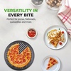 image:imageNutriChef 128 Inch Nonstick Pizza Pan for Oven  Carbon Steel Pizza Baking Tray with Airflow Holes  Premium Bakeware for Fresh amp Frozen Pizza Dishwasher Safe  Gray6 Pack