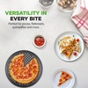 image:imageNutriChef 128 Inch Nonstick Pizza Pan for Oven  Carbon Steel Pizza Baking Tray with Airflow Holes  Premium Bakeware for Fresh amp Frozen Pizza Dishwasher Safe  Gray1 Pack
