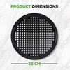 image:imageNutriChef 128 Inch Nonstick Pizza Pan for Oven  Carbon Steel Pizza Baking Tray with Airflow Holes  Premium Bakeware for Fresh amp Frozen Pizza Dishwasher Safe  Gray6 Pack