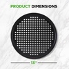image:imageNutriChef 128 Inch Nonstick Pizza Pan for Oven  Carbon Steel Pizza Baking Tray with Airflow Holes  Premium Bakeware for Fresh amp Frozen Pizza Dishwasher Safe  Gray10 Pack