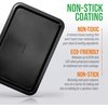 image:imageNutriChef 13 Cookie Sheet For Baking Non Stick Carbon Metal Bakeware Non Toxic PFOA PFOS PTFE Free Cookie Sheet Compatible with Model NCZK3B