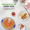 image:imageNutriChef 13Inch Nonstick Pizza Tray  Round Carbon Steel NonStick Pizza Baking Pan with Perforated Holes Premium Bakeware Pizza Screen with Silicone Grip Handles Dishwasher Safe  CopperChampagne Gold