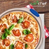 image:imageNutriChef 13Inch Nonstick Pizza Tray  Round Carbon Steel NonStick Pizza Baking Pan with Perforated Holes Premium Bakeware Pizza Screen with Silicone Grip Handles Dishwasher Safe  CopperChampagne Gold