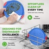image:imageNutriChef 13Inch Nonstick Pizza Tray  Round Carbon Steel NonStick Pizza Baking Pan with Perforated Holes Premium Bakeware Pizza Screen with Silicone Grip Handles Dishwasher Safe  CopperBlue