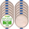 image:imageNutriChef 13Inch Nonstick Pizza Tray  Round Carbon Steel NonStick Pizza Baking Pan with Perforated Holes Premium Bakeware Pizza Screen with Silicone Grip Handles Dishwasher Safe  CopperChampagne Gold