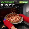 image:imageNutriChef 13Inch Nonstick Pizza Tray  Round Carbon Steel NonStick Pizza Baking Pan with Perforated Holes Premium Bakeware Pizza Screen with Silicone Grip Handles Dishwasher Safe  CopperChampagne Gold