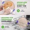 image:imageNutriChef 13Inch Nonstick Pizza Tray  Round Carbon Steel NonStick Pizza Baking Pan with Perforated Holes Premium Bakeware Pizza Screen with Silicone Grip Handles Dishwasher Safe  CopperChampagne Gold