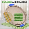 image:imageNutriChef 13Inch Nonstick Pizza Tray  Round Carbon Steel NonStick Pizza Baking Pan with Perforated Holes Premium Bakeware Pizza Screen with Silicone Grip Handles Dishwasher Safe  CopperChampagne Gold