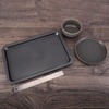 image:imageNutriChef 17 Inch Black Nonstick Large Cookie Sheet Thick amp Durable Carbon Steel Baking Pan with Nontoxic Coating  Easy Clean Wrap Resistance amp Oven Safe
