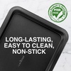 image:imageNutriChef 17 Inch Black Nonstick Large Cookie Sheet Thick amp Durable Carbon Steel Baking Pan with Nontoxic Coating  Easy Clean Wrap Resistance amp Oven Safe