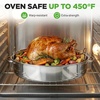 image:imageNutriChef 20 Oval Roasting Pan with Rack and Lid  Premium Stainless Steel Roaster Dish w Wide Handles amp Removable Rack MultiUse Cookware for Turkey Chicken Stews amp More  Dishwasher Safe