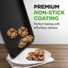 image:imageNutriChef 2Piece Baking Sheet Non Stick  Premium Carbon Steel Cookie Sheets for Baking  Large and Medium Baking Trays for Oven  Blue DiamondBlack