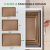 image:imageNutriChef 3Piece Nonstick Baking Pans Set  Thick Carbon Steel Oven Bake Trays  Includes XL Medium amp Small Sizes  Versatile Cookie Sheets for Baking amp Roasting Dishwasher Safe  GoldTrio Sets