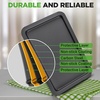 image:imageNutriChef 3Piece Nonstick Baking Sheet Set  NonToxic Cookie Sheets for Everyday Baking  Small Medium amp Large Oven Safe Bakeware Trays  WarpResistant Easy to Clean amp Dishwasher SafeGray