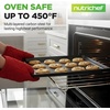image:imageNutriChef 3Piece Nonstick Baking Sheet Set  NonToxic Cookie Sheets for Everyday Baking  Small Medium amp Large Oven Safe Bakeware Trays  WarpResistant Easy to Clean amp Dishwasher SafeGray