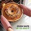 image:imageNutriChef 9Inch Cake Pan Thick and Heavy Cast Aluminum Cake Molds with 2 Layers of Nonstick Coating  Bloom Flower Design for Uniform Baking Up To 500 Degrees  Easy to Clean GoldWreath