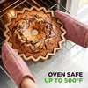 image:imageNutriChef 9Inch Cake Pan Thick and Heavy Cast Aluminum Cake Molds with 2 Layers of Nonstick Coating  Bloom Flower Design for Uniform Baking Up To 500 Degrees  Easy to Clean GoldSlope