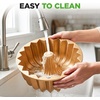 image:imageNutriChef 9Inch Cake Pan Thick and Heavy Cast Aluminum Cake Molds with 2 Layers of Nonstick Coating  Bloom Flower Design for Uniform Baking Up To 500 Degrees  Easy to Clean GoldLines