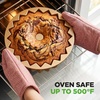 image:imageNutriChef 9Inch Cake Pan Thick and Heavy Cast Aluminum Cake Molds with 2 Layers of Nonstick Coating  Bloom Flower Design for Uniform Baking Up To 500 Degrees  Easy to Clean GoldLines