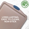 image:imageNutriChef Large Nonstick Cookie Sheet for Baking  17 x 11 Carbon Steel Kitchen Oven Baking Pan Premium Restaurant Grade Bakeware wBlue Silicone Handles  Easy to Clean Champagne GoldChampagne Gold