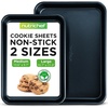 image:imageNutriChef 2Piece Baking Sheet Non Stick  Premium Carbon Steel Cookie Sheets for Baking  Large and Medium Baking Trays for Oven  Blue DiamondBlue Diamond
