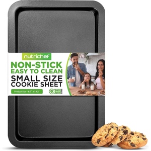 image:imageNutriChef 13 Cookie Sheet For Baking Non Stick Carbon Metal Bakeware Non Toxic PFOA PFOS PTFE Free Cookie Sheet Compatible with Model NCZK3B