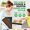 image:imageNutriChef 10Piece NonStick Baking Set  HeavyDuty Carbon Steel Bakeware Set w Cookie Sheets Muffin Pan Roasting Pan Cake Pan Baking Tray Pizza Pan  Effortless Food Release amp Easy CleanupOnyx