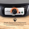 image:imageNutriChef Crepe Maker  Cooks Bacon Roti Tortillas amp Omelets  Easy to Clean Detachable Cooktop  12 inch Cook Area with Adjustable Temperature  Includes Wooden Spatula amp Batter Spreader