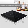 image:imageNutriChef Electric Induction CookTop  Upgraded Tech Single Digital Portable Countertop stove Burner Kids Safety Lock  Made For Magnetic amp Cast Iron Pots  120V PKSTIND24