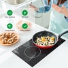 image:imageNutriChef Induction Cooktop 2 Burner Electric Stove  Adjustable Temperature Digital Touch Sensors StainResistantEasytoClean Induction Hot Plate 20 x 11 Inch  1800 Watt