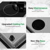 image:imageNutriChef Induction Cooktop 2 Burner Electric Stove  Adjustable Temperature Digital Touch Sensors StainResistantEasytoClean Induction Hot Plate 20 x 11 Inch  1800 Watt