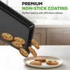 image:imageNutriChef Stackable NonStick Baking Pan Set  Carbon Steel Bakeware Set w Cookie Sheet Muffin amp Loaf Pan Double Coated for Easy Release Oven amp Dishwasher Safe Resists Warping  Easy to CleanBlack