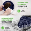 image:imageNutriChef Stackable NonStick Baking Pan Set  Carbon Steel Bakeware Set w Cookie Sheet Muffin amp Loaf Pan Double Coated for Easy Release Oven amp Dishwasher Safe Resists Warping  Easy to CleanBlue Diamond