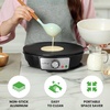 image:imageNutrichef Electric Crepe Maker Pan amp Griddle  12 Inch Nonstick Cooktop LED Indicators amp Adjustable Temperature Control Includes Spatula Batter Spreader Cooks Crepes Roti amp Pancakes