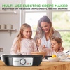 image:imageNutrichef Electric Crepe Maker Pan amp Griddle  12 Inch Nonstick Cooktop LED Indicators amp Adjustable Temperature Control Includes Spatula Batter Spreader Cooks Crepes Roti amp Pancakes