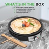image:imageNutrichef Electric Crepe Maker Pan amp Griddle  12 Inch Nonstick Cooktop LED Indicators amp Adjustable Temperature Control Includes Spatula Batter Spreader Cooks Crepes Roti amp Pancakes