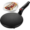 image:imageNutrichef Electric Crepe Maker  8inch Nonstick Cooktop with OnOff Switch  Cooks Roti Tortillas amp Pancakes  Automatic Temperature Control amp Cool Touch Handle  Includes Food Bowl Whisk amp SpatulaBlack