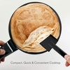 image:imagenutrichef Electric Griddle Hot Plate Cooktop  800W 8 Pan Style Crepe Maker Hot Plate wONOff Switch Nonstick Coating Automatic Temperature Control Plugin Operation for Kitchen and Countertop