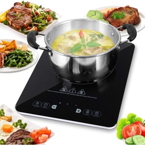 image:imageNutriChef Electric Induction CookTop  Upgraded Tech Single Digital Portable Countertop stove Burner Kids Safety Lock  Made For Magnetic amp Cast Iron Pots  120V PKSTIND24