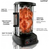 image:imageNutriChef Countertop Vertical Rotating Oven  Rotisserie Shawarma Machine Kebob Machine Stain Resistant amp Energy Efficient WHeat Resistant Door Includes Kebob Rack with 7 Skewers