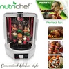 image:imageNutriChef Vertical Rotisserie Oven Roaster  Rotating ShawarmaKebab Machine with Skewer and Rack Basket Tower Roasting Rack Poultry Tower Drip Tray  For Meat Chicken Turkey Lamb  PKRT15 WhiteWhite